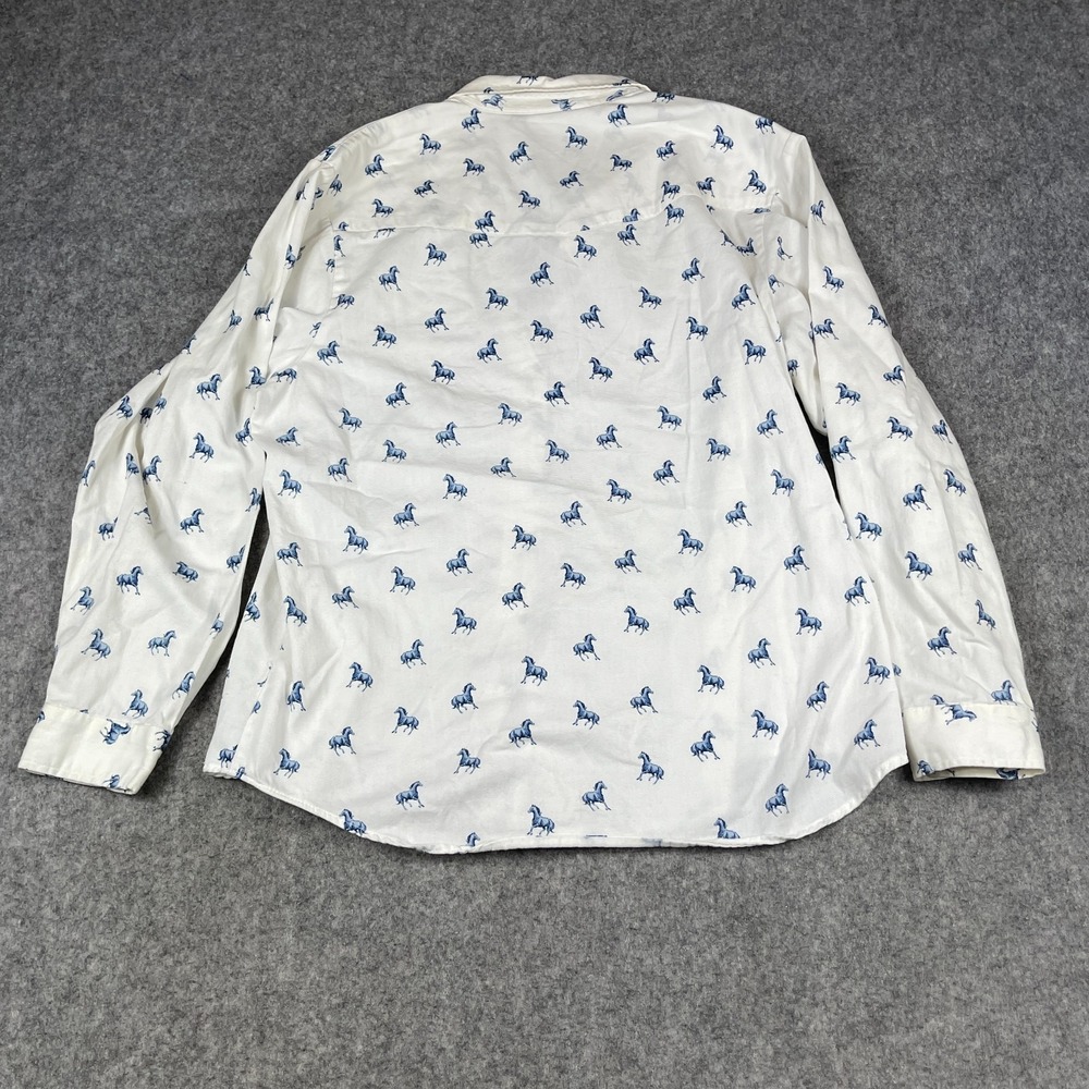 Five Star By Roper Women's XL AOP All Over Print Western Shirt Horses Cowgirl ** - Picture 3 of 9